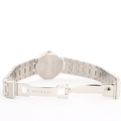 Bvlgari Bvlgari Bvlgari BB23SS L388604 SS QZ Uhr mit schwarzem Zifferblatt