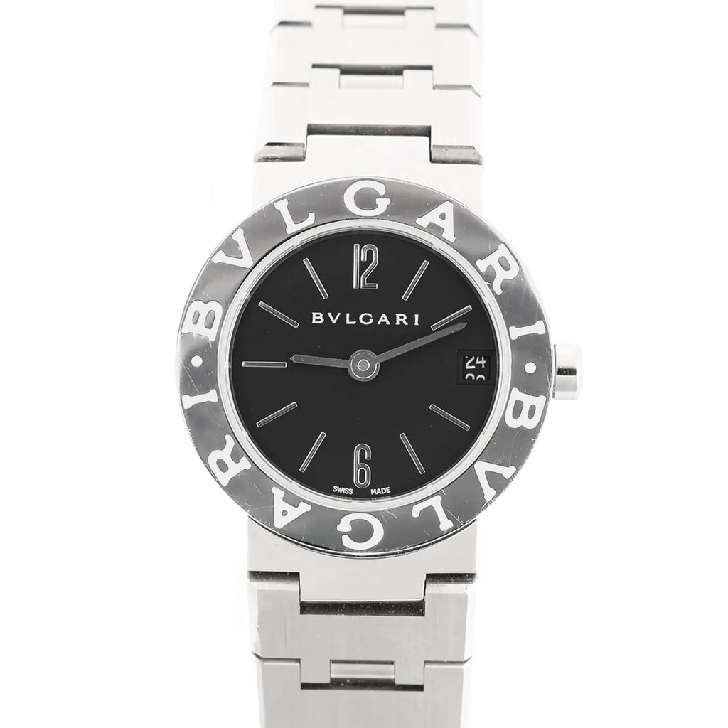 Bvlgari Bvlgari Bvlgari BB23SS L388604 SS QZ Watch with Black Dial