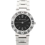 Bvlgari Bvlgari Bvlgari BB23SS L388604 SS QZ Watch with Black Dial
