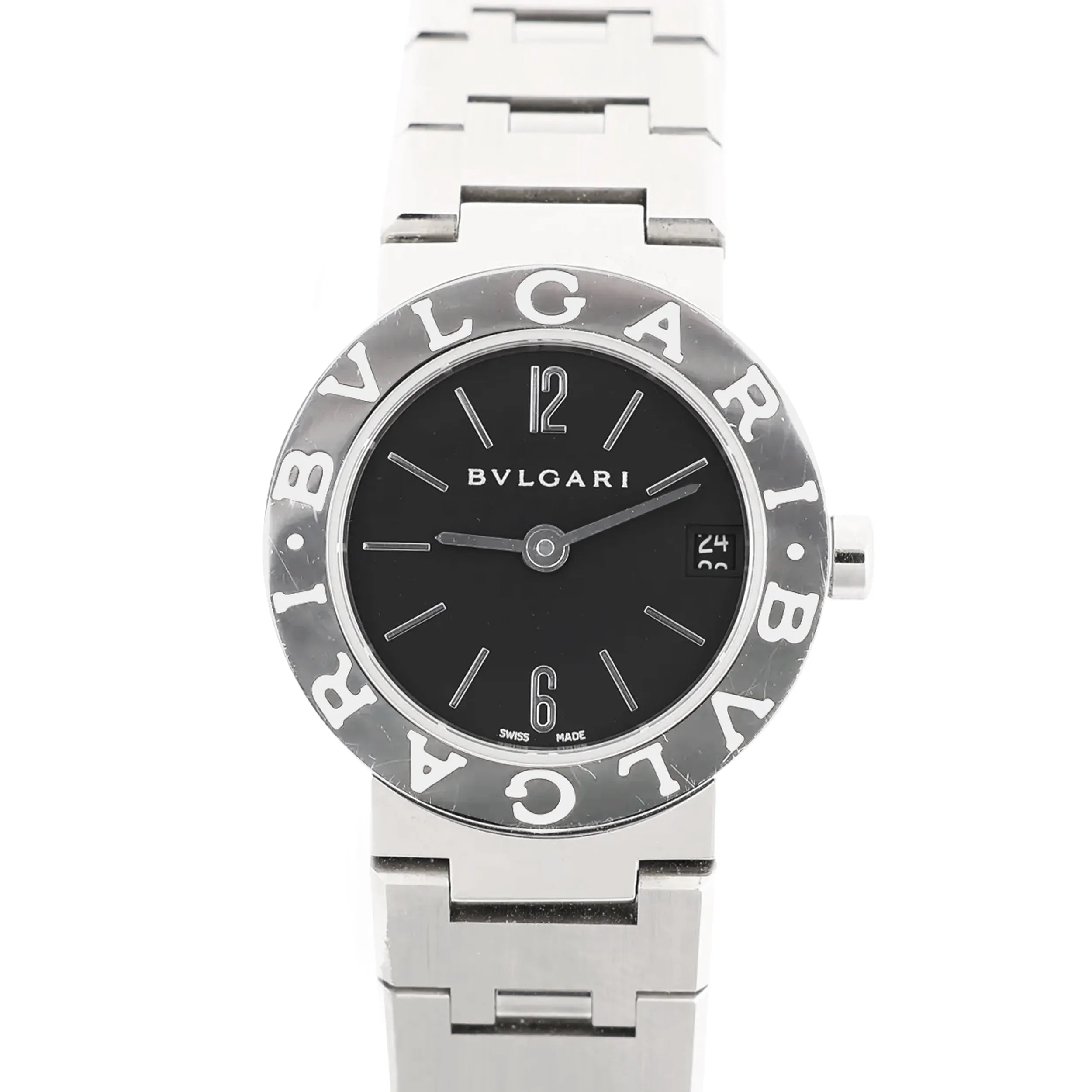 Bvlgari Bvlgari Bvlgari BB23SS L388604 SS QZ Watch with Black Dial