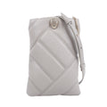 BVLGARI Serpenti Cabochon Chain Leather Shoulder Bag in Gray