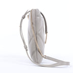 BVLGARI Serpenti Cabochon Chain Leather Shoulder Bag in Gray