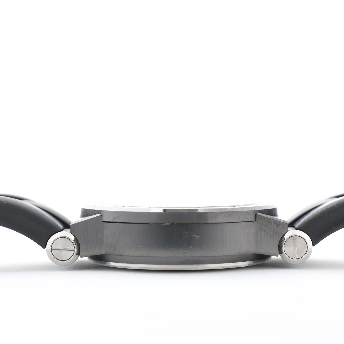 Bvlgari Diagono DG42BSCCH CT1171 SS &amp; Rubber AT Uhr mit schwarzem Zifferblatt