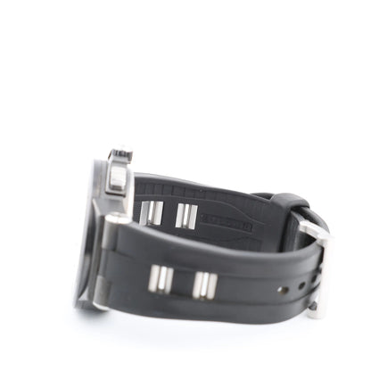 Bvlgari Diagono DG42BSCCH CT1171 SS &amp; Rubber AT Uhr mit schwarzem Zifferblatt