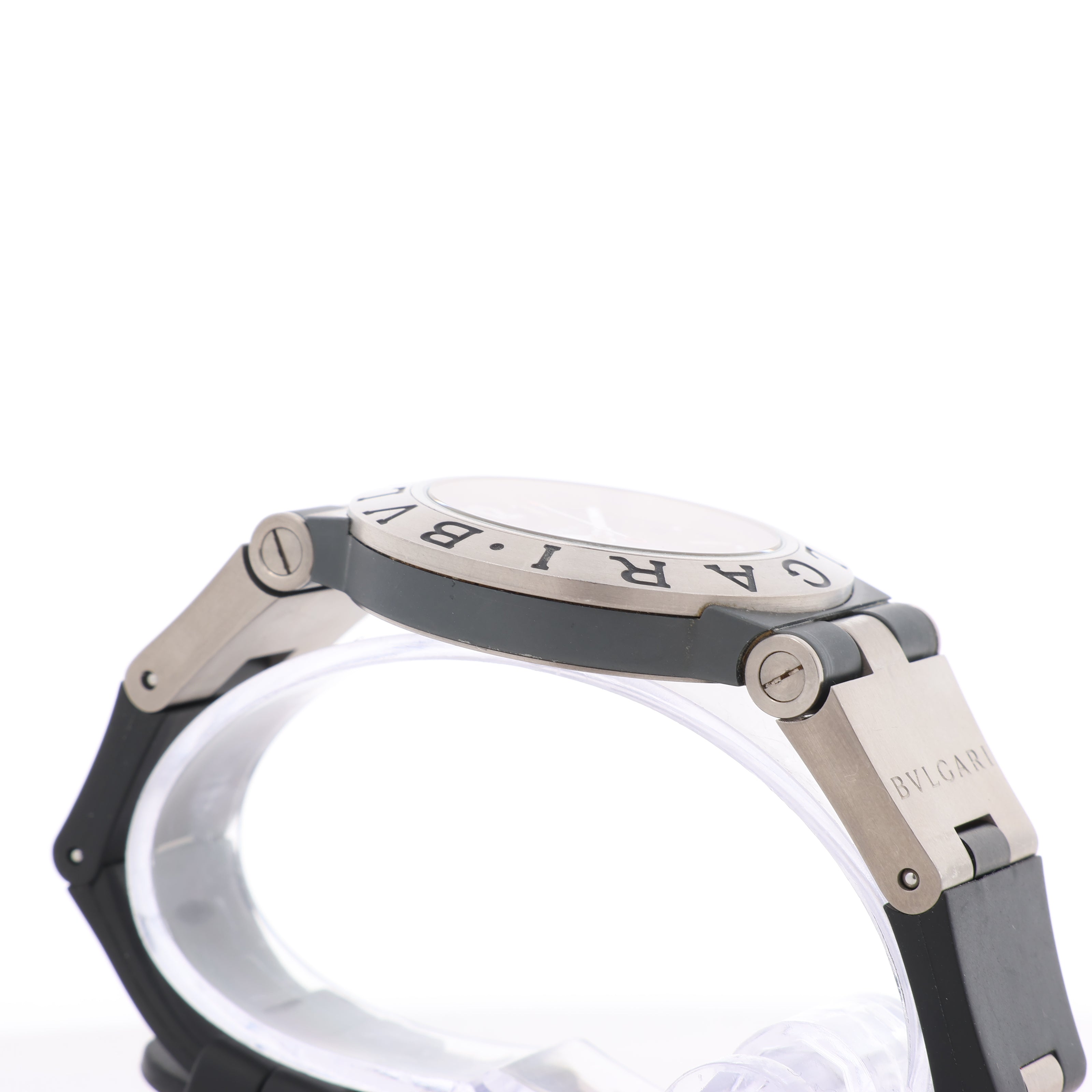 BVLGARI Diagono TI38TA L8213 Ti & rubber AT Brown-Face Watch