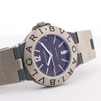 BVLGARI Diagono TI38TA L8213 Ti & rubber AT Brown-Face Watch