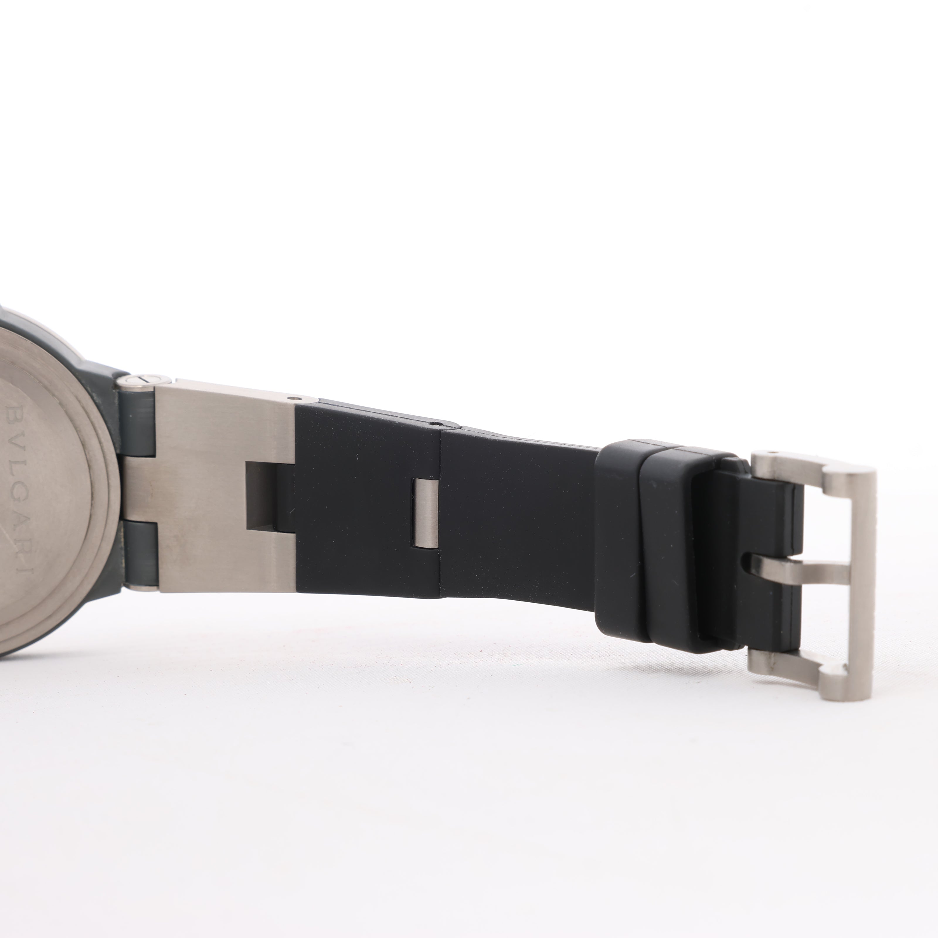 BVLGARI Diagono TI38TA L8213 Ti & rubber AT Brown-Face Watch