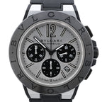 Bvlgari Diagono Magnesium DG42SMCCH PO02858 Magnesium & Rubber AT Watch with Silver Dial