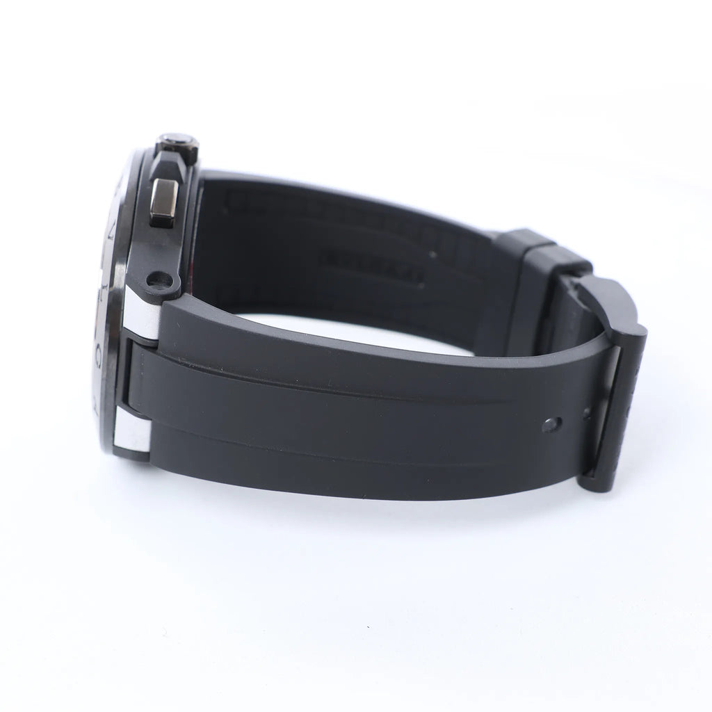 Bvlgari Diagono Magnesium DG42SMCCH PO02858 Magnesium & Rubber AT Watch with Silver Dial