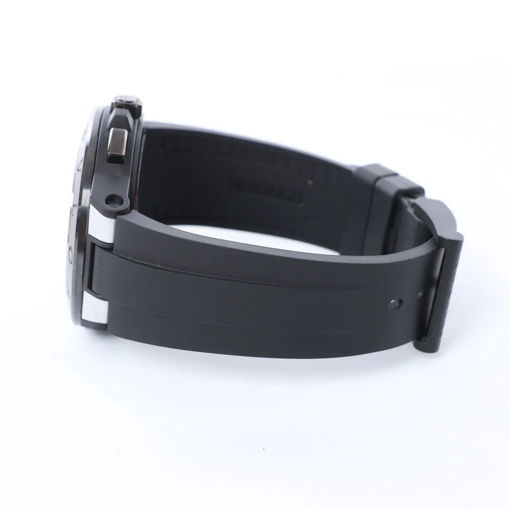 Bvlgari Diagono Magnesium DG42SMCCH PO02858 Magnesium & Rubber AT Watch with Silver Dial