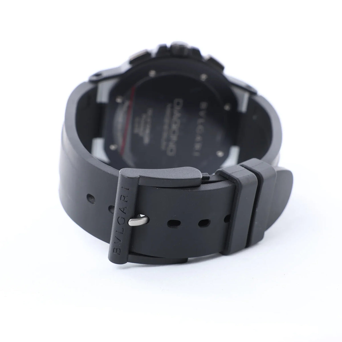 Bvlgari Diagono Magnesium DG42SMCCH PO02858 Magnesium & Rubber AT Watch with Silver Dial
