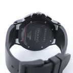 Bvlgari Diagono Magnesium DG42SMCCH PO02858 Magnesium & Rubber AT Watch with Silver Dial