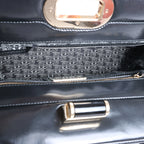Bolso de mano BVLGARI ALBA de piel de dos vías, rosa y negro