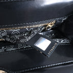 Bolso de mano BVLGARI ALBA de piel de dos vías, rosa y negro