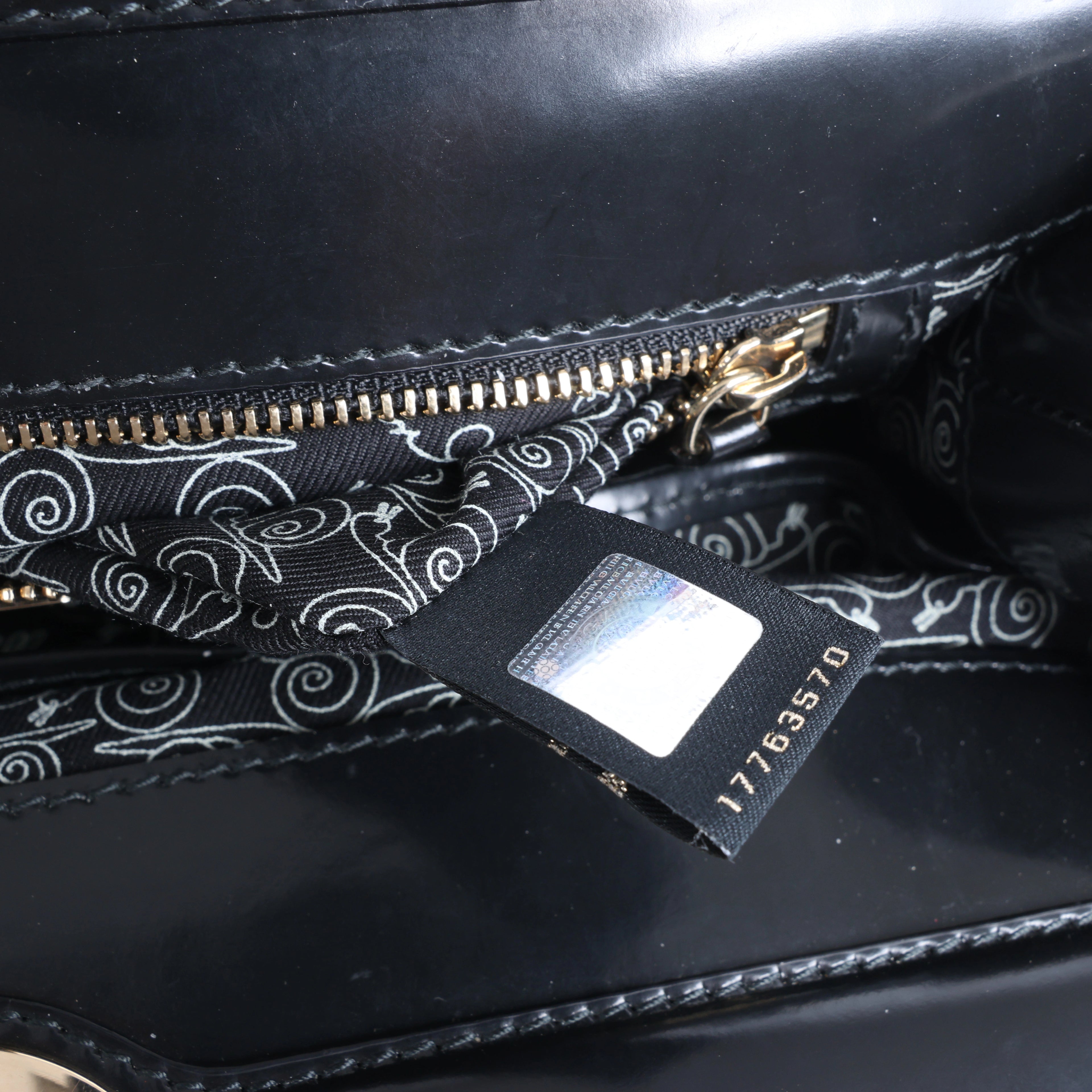 Bolso de mano BVLGARI ALBA de piel de dos vías, rosa y negro