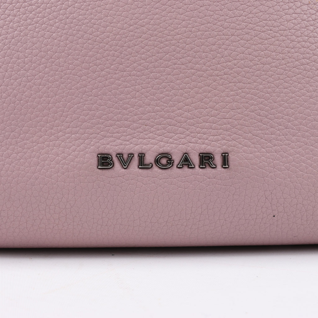 BVLGARI Monete Leather 2Way Shoulder Bag in Pink