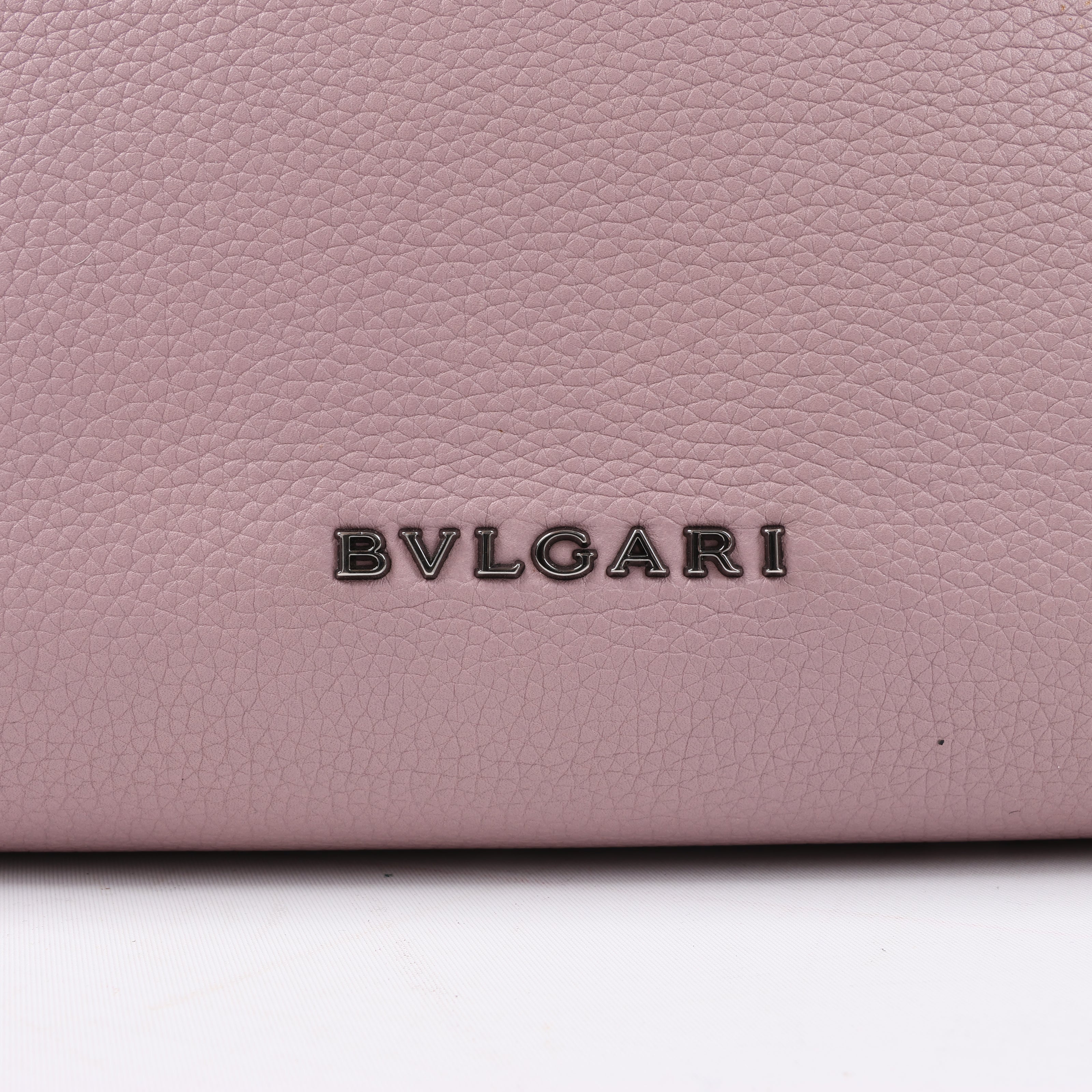 BVLGARI Monete Leather 2Way Shoulder Bag in Pink