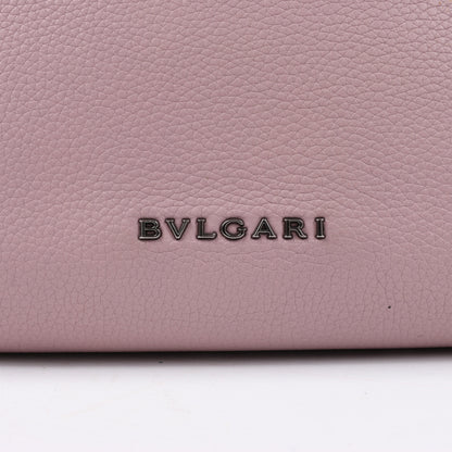 Sac à bandoulière BVLGARI Monete en cuir rose