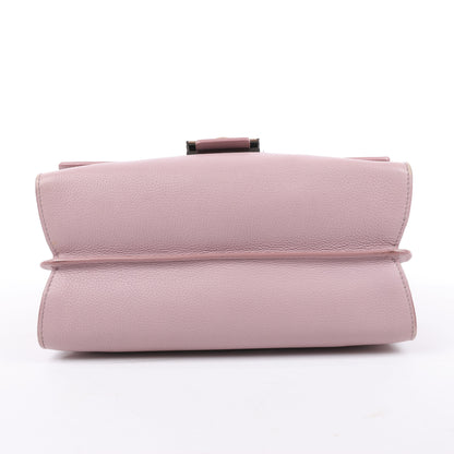 Sac à bandoulière BVLGARI Monete en cuir rose