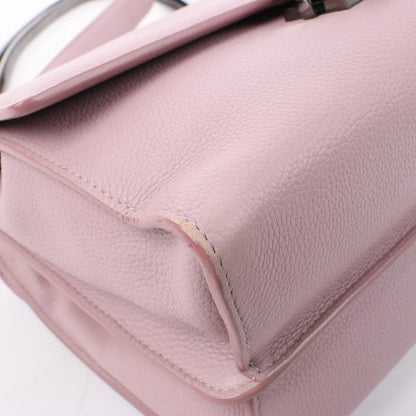 Sac à bandoulière BVLGARI Monete en cuir rose