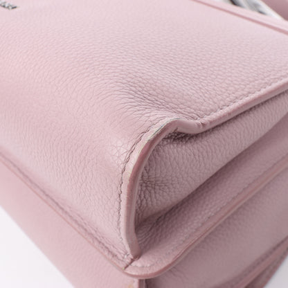 Sac à bandoulière BVLGARI Monete en cuir rose