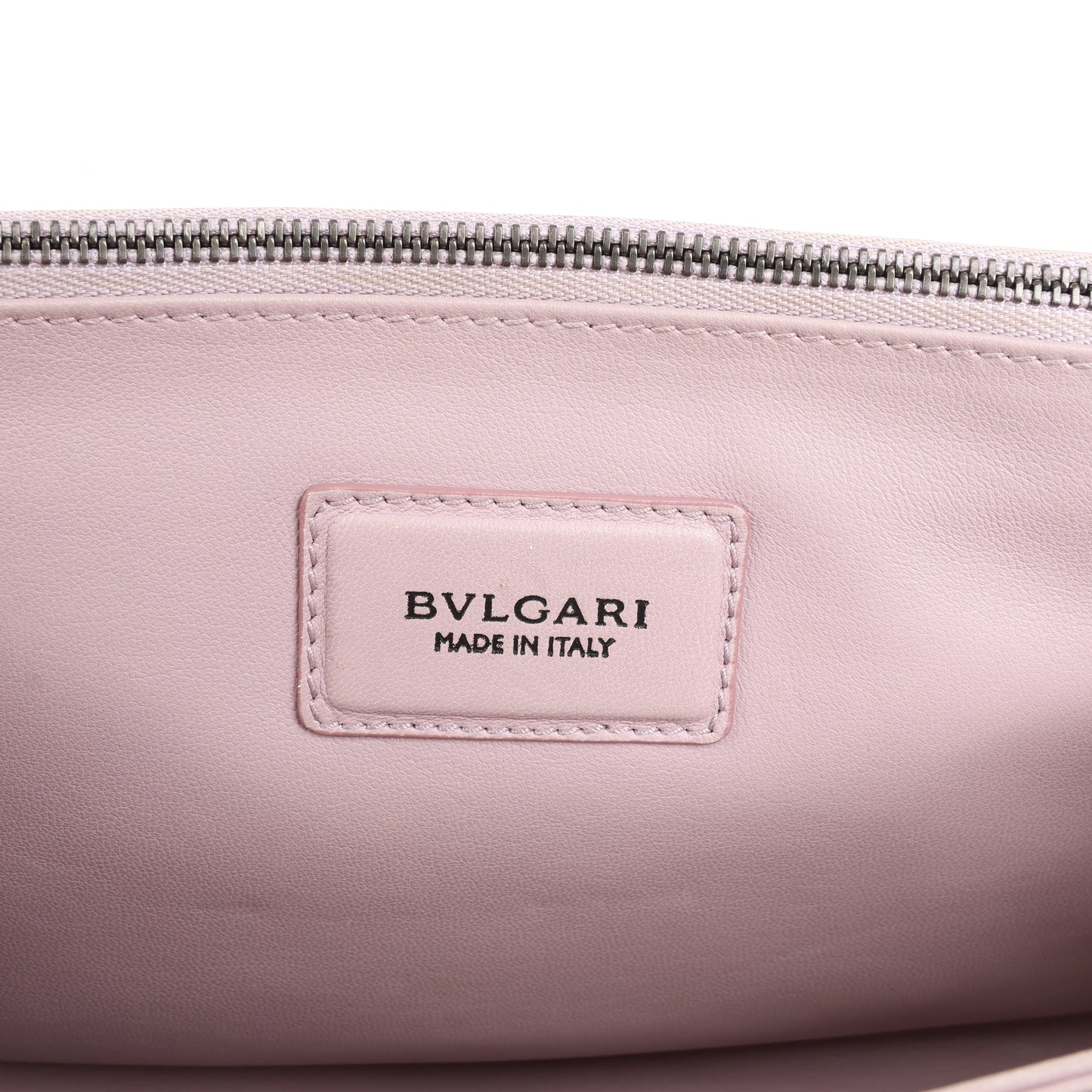 BVLGARI Monete Leather 2Way Shoulder Bag in Pink