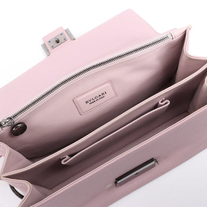 BVLGARI Monete Leather 2Way Shoulder Bag in Pink