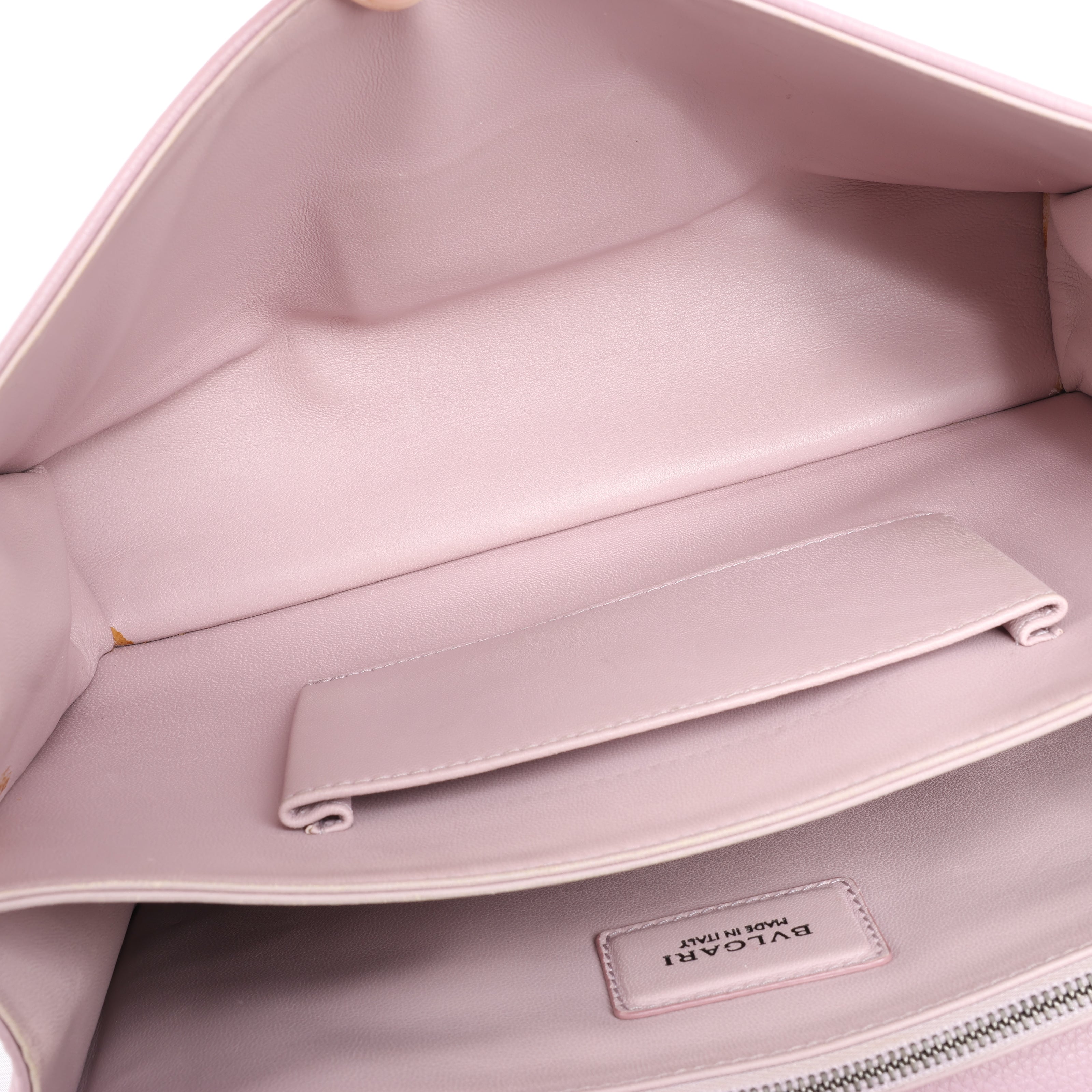 BVLGARI Monete Leather 2Way Shoulder Bag in Pink