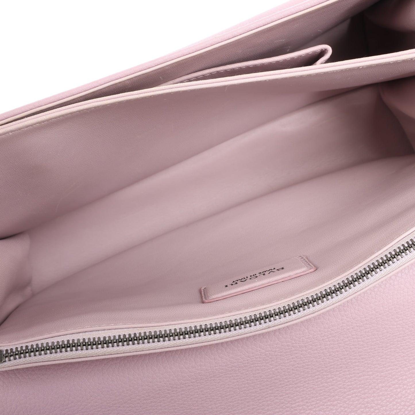 BVLGARI Monete Leather 2Way Shoulder Bag in Pink