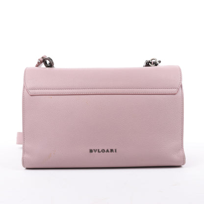 BVLGARI Monete Leather 2Way Shoulder Bag in Pink