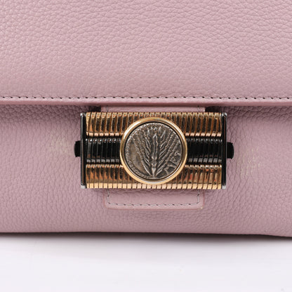 Sac à bandoulière BVLGARI Monete en cuir rose