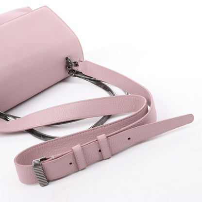 BVLGARI Monete Leather 2Way Shoulder Bag in Pink