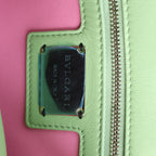 BVLGARI Serpenti Cabochon Leather Chain Crossbody Bag in Green