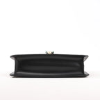 BVLGARI Serpenti Forever Leather Chain Shoulder Bag in Black