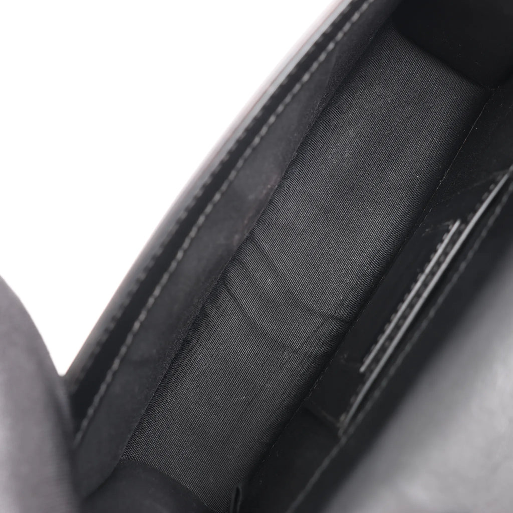BVLGARI Serpenti Forever Leather Chain Shoulder Bag in Black