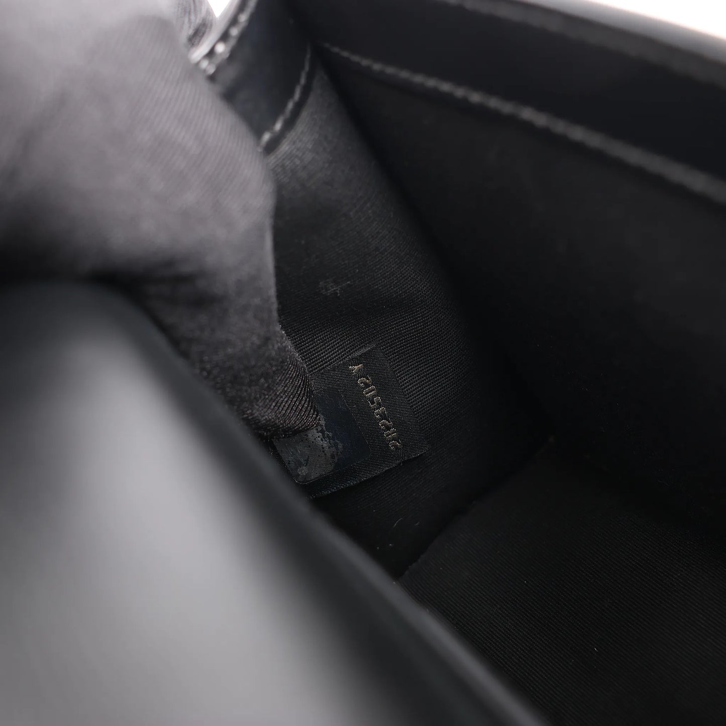 BVLGARI Serpenti Forever Leather Chain Shoulder Bag in Black