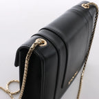 Bvlgari Serpenti Forever Leather Chain Shoulder Bag in Black