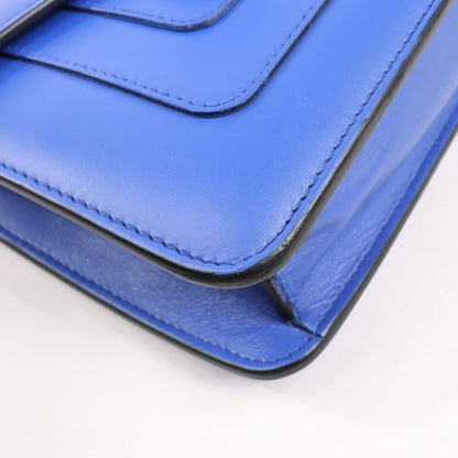 BVLGARI Serpenti Forever Leather Chain Shoulder Bag in Blue