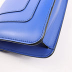 BVLGARI Serpenti Forever Leather Chain Shoulder Bag in Blue