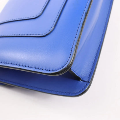 BVLGARI Serpenti Forever Leather Chain Shoulder Bag in Blue