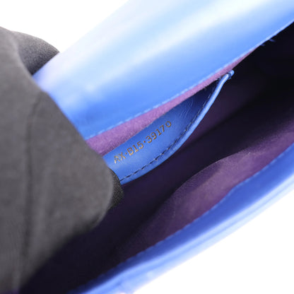 BVLGARI Serpenti Forever Leather Chain Shoulder Bag in Blue