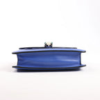 BVLGARI Serpenti Forever Leather Chain Shoulder Bag in Blue