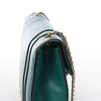 Bolso de hombro con cadena de charol BVLGARI Serpenti Forever en color naranja