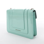 BVLGARI Serpenti Forever Patent Leather Chain Crossbody Bag in Green