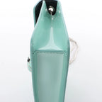 BVLGARI Serpenti Forever Patent Leather Chain Crossbody Bag in Green