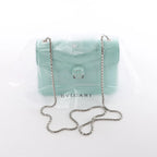BVLGARI Serpenti Forever Patent Leather Chain Crossbody Bag in Green