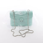 BVLGARI Serpenti Forever Patent Leather Chain Crossbody Bag in Green