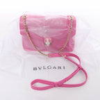 BVLGARI Serpenti Forever Leather Crossbody Bag in Pink