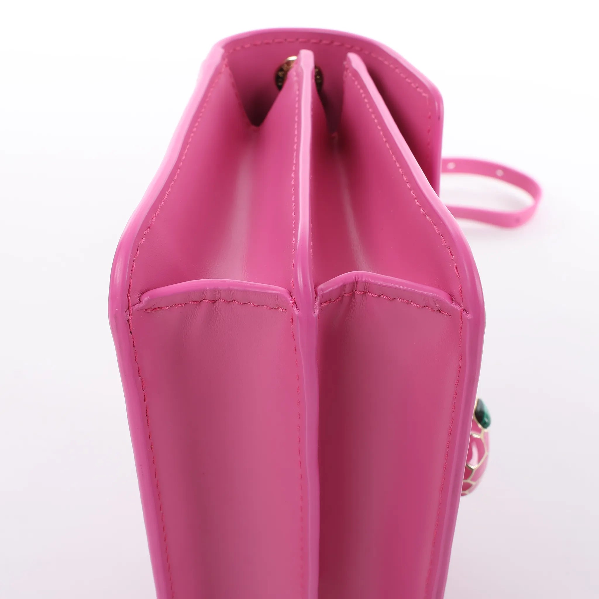 BVLGARI Serpenti Forever Leather Crossbody Bag in Pink