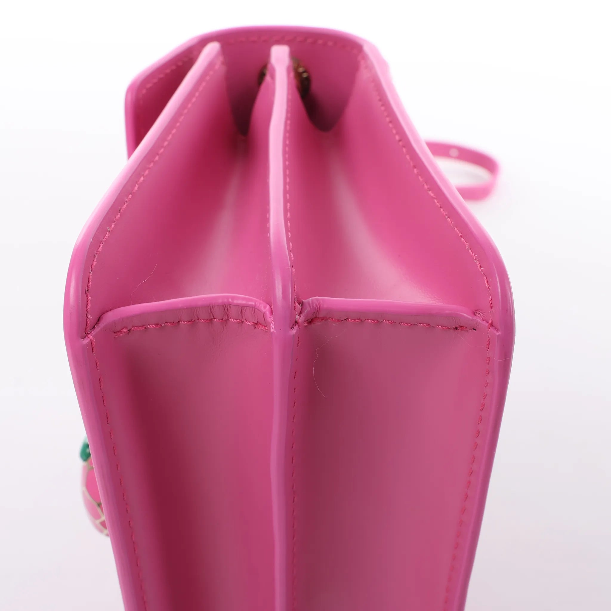 BVLGARI Serpenti Forever Leather Crossbody Bag in Pink